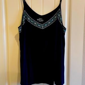 Torrid Boho Embroidered Tank Top